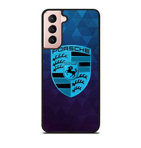 PORSCHE CAR BLUE LOGO Samsung Galaxy S21 Case PORSCHE CAR BLUE LOGO Samsung Galaxy S21 Case