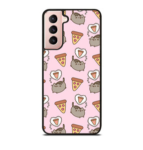 PUSHEEN THE CAT PIZZA Samsung Galaxy S21 Case