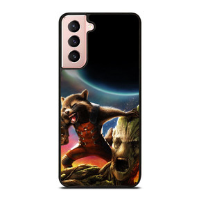 ROCKET RACCOON GROOT AVENGER Samsung Galaxy S21 Case ROCKET RACCOON GROOT AVENGER Samsung Galaxy S21 Case