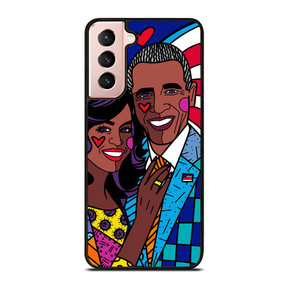 ROMERO BRITTO BARACK OBAMA Samsung Galaxy S21 Case
