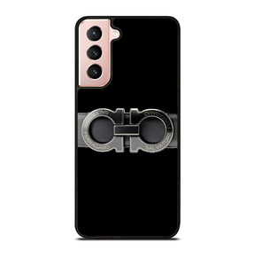 SALVATORE FERRAGAMO BELT BLACK Samsung Galaxy S21 Case