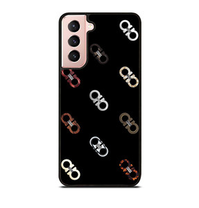 SALVATORE FERRAGAMO LOGO PATTERN Samsung Galaxy S21 Case