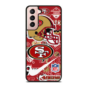SAN FRANCISCO 49ERS NFL STICKER BOMB Samsung Galaxy S21 Case SAN FRANCISCO 49ERS NFL STICKER BOMB Samsung Galaxy S21 Case