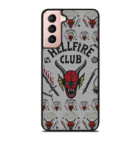 STRANGER THINGS HELLFIRE MASK Samsung Galaxy S21 Case STRANGER THINGS HELLFIRE MASK Samsung Galaxy S21 Case