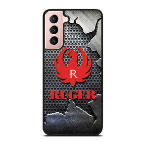 STURM RUGER FIREARM METAL LOGO 2 Samsung Galaxy S21 Case STURM RUGER FIREARM METAL LOGO 2 Samsung Galaxy S21 Case