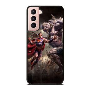 SUPERMAN VS DOOMSDAY ART Samsung Galaxy S21 Case SUPERMAN VS DOOMSDAY ART Samsung Galaxy S21 Case