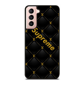 SUPREME BLACK PATTERN GOLD Samsung Galaxy S21 Case SUPREME BLACK PATTERN GOLD Samsung Galaxy S21 Case