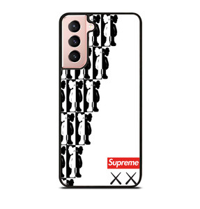 SUPREME KAWS BLACK WHITE Samsung Galaxy S21 Case