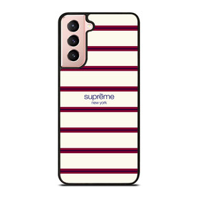 SUPREME NEW YORK RED STRIPE Samsung Galaxy S21 Case SUPREME NEW YORK RED STRIPE Samsung Galaxy S21 Case