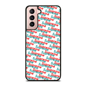 SUPREME RED BLUE PATTERN Samsung Galaxy S21 Case SUPREME RED BLUE PATTERN Samsung Galaxy S21 Case