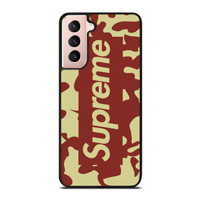 SUPREME RED CREAM LOGO Samsung Galaxy S21 Case SUPREME RED CREAM LOGO Samsung Galaxy S21 Case