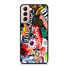 SUPREME STICKER AND OTHER BRAND Samsung Galaxy S21 Case