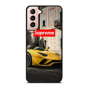 SUPREME YELLOW LAMBORGINI Samsung Galaxy S21 Case SUPREME YELLOW LAMBORGINI Samsung Galaxy S21 Case