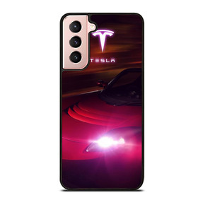 TESLA MOTORS RED CAR Samsung Galaxy S21 Case