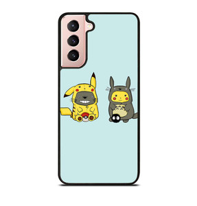 TOTORO X PIKACHU CARTOON Samsung Galaxy S21 Case TOTORO X PIKACHU CARTOON Samsung Galaxy S21 Case