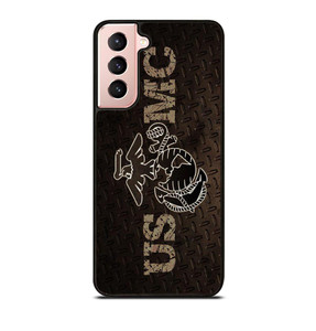 UNITED STATED MARINE CORPS METAL LOGO Samsung Galaxy S21 Case