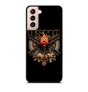 USMC MARINE CORPS SKULL LOGO Samsung Galaxy S21 Case