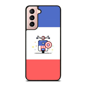 VESPA CAPTAIN AMERICA Samsung Galaxy S21 Case VESPA CAPTAIN AMERICA Samsung Galaxy S21 Case