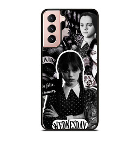 WEDNESDAY ADDAMS MOVIES COLLAGE Samsung Galaxy S21 Case
