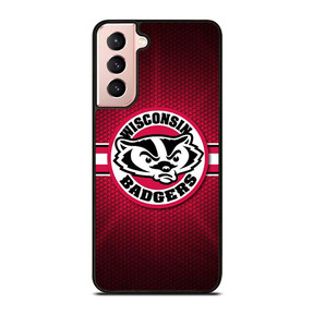 WISCONSIN BADGER METAL LOGO Samsung Galaxy S21 Case WISCONSIN BADGER METAL LOGO Samsung Galaxy S21 Case