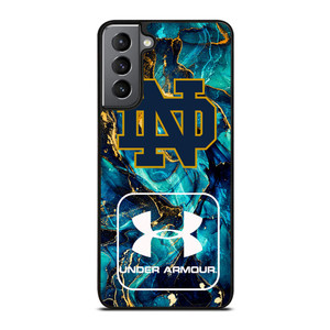 NOTRE DAME VS UNDER ARMOUR MARBLE BLUE Samsung Galaxy S21 Plus Case NOTRE DAME VS UNDER ARMOUR MARBLE BLUE Samsung Galaxy S21 Plus Case