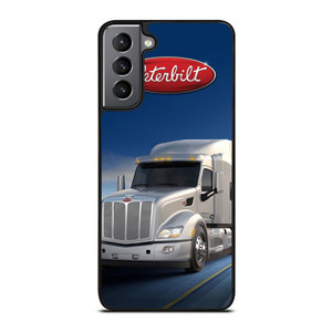 PETERBILT WHITE TRUCK Samsung Galaxy S21 Plus Case