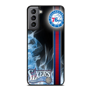 PHILADELPHIA 76ERS NBA FIRE Samsung Galaxy S21 Plus Case