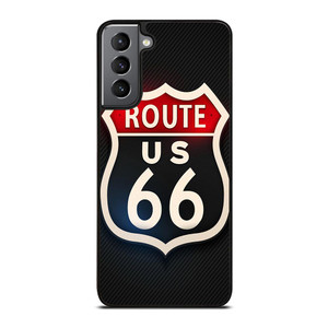 ROUTE 66 STREET US LOGO CARBON Samsung Galaxy S21 Plus Case