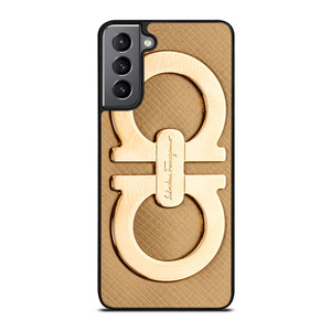 SALVATORE FERRAGAMO GOLD LOGO Samsung Galaxy S21 Plus Case