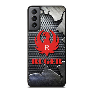 STURM RUGER FIREARM METAL LOGO 2 Samsung Galaxy S21 Plus Case STURM RUGER FIREARM METAL LOGO 2 Samsung Galaxy S21 Plus Case