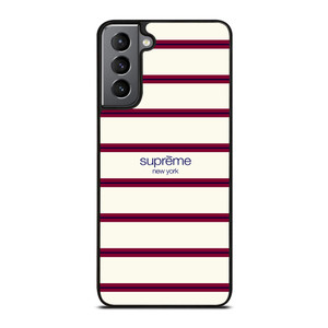 SUPREME NEW YORK RED STRIPE Samsung Galaxy S21 Plus Case SUPREME NEW YORK RED STRIPE Samsung Galaxy S21 Plus Case