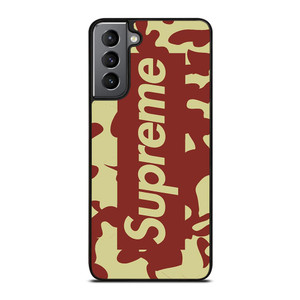 SUPREME RED CREAM LOGO Samsung Galaxy S21 Plus Case SUPREME RED CREAM LOGO Samsung Galaxy S21 Plus Case