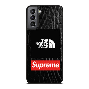SUPREME X THE NORTH FACE LEATHER Samsung Galaxy S21 Plus Case