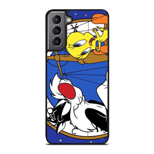 SYLVESTER AND TWEETY CARTOON Samsung Galaxy S21 Plus Case