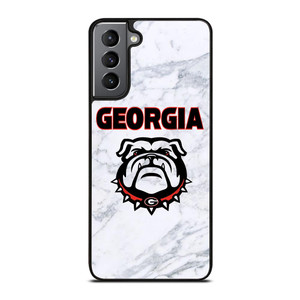 UGA GEORGIA BULLDOGS MARBLE LOGO Samsung Galaxy S21 Plus Case