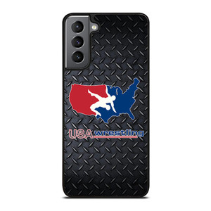 USA WRESTLING METAL LOGO Samsung Galaxy S21 Plus Case USA WRESTLING METAL LOGO Samsung Galaxy S21 Plus Case