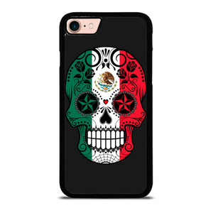 MEXICO SKULL SKELETON FLAG iPhone 8 Case