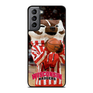 WISCONSIN BADGER MASCOT 2 Samsung Galaxy S21 Plus Case