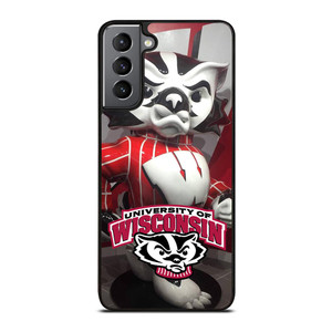 WISCONSIN BADGER MASCOT Samsung Galaxy S21 Plus Case WISCONSIN BADGER MASCOT Samsung Galaxy S21 Plus Case