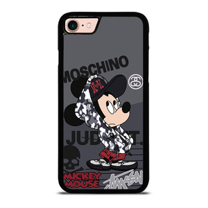 MICKEY MOUSE CAMO X MOSCHINO X STUSSY iPhone 8 Case