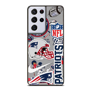 NEW ENGLAND PATRIOTS NFL STICKER BOMB Samsung Galaxy S21 Ultra Case