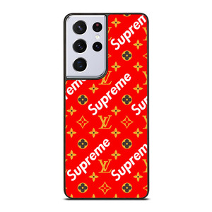 NEW SUPREME RED GOLD PATTERN Samsung Galaxy S21 Ultra Case NEW SUPREME RED GOLD PATTERN Samsung Galaxy S21 Ultra Case