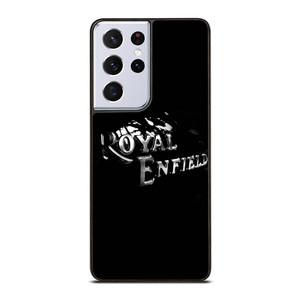 ROYAL ENFIELD BLACK TANK METAL LOGO Samsung Galaxy S21 Ultra Case