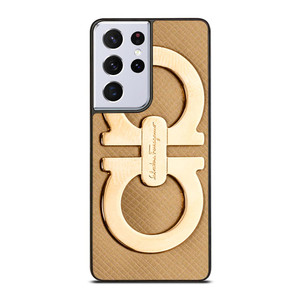 SALVATORE FERRAGAMO GOLD LOGO Samsung Galaxy S21 Ultra Case