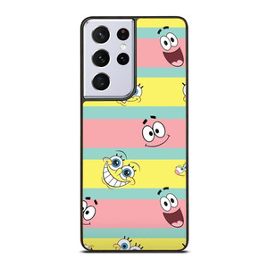 SPONGEBOB PATRICK CUTE STRIPE Samsung Galaxy S21 Ultra Case