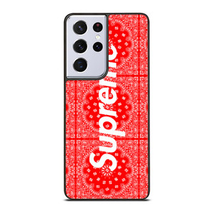 SUPREME RED BANDANA Samsung Galaxy S21 Ultra Case SUPREME RED BANDANA Samsung Galaxy S21 Ultra Case