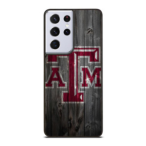 TEXAS AGGIES WOODEN LOGO Samsung Galaxy S21 Ultra Case