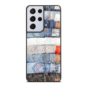TRUE RELIGION BRAND JEANS COLLAGE Samsung Galaxy S21 Ultra Case