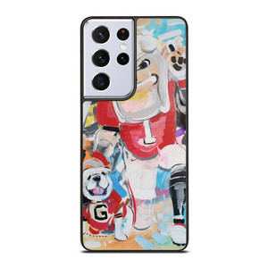 UNIVERSITY OF GEORGIA BULLDOGS UGA ART Samsung Galaxy S21 Ultra Case