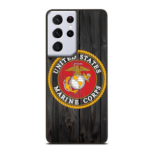 USMC US MARINE CORPS WOOD Samsung Galaxy S21 Ultra Case USMC US MARINE CORPS WOOD Samsung Galaxy S21 Ultra Case